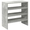 vidaXL Skohyllor 2 st stapelbara betonggr&aring; 60x30x30,5 cm