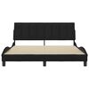 vidaXL Bed Frame without Mattress "Hanko" Black 160x200 cm Fabric