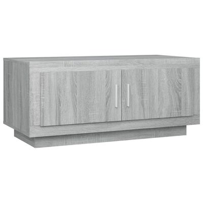 vidaXL Soffbord grå sonoma 102x50x45 cm konstruerat trä
