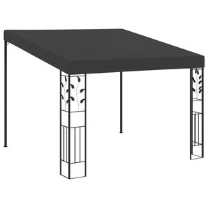 vidaXL V&auml;ggmonterad paviljong 3x3x2,5 m antracit
