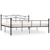 vidaXL S&auml;ngram utan madrass svart metall 180x200 cm