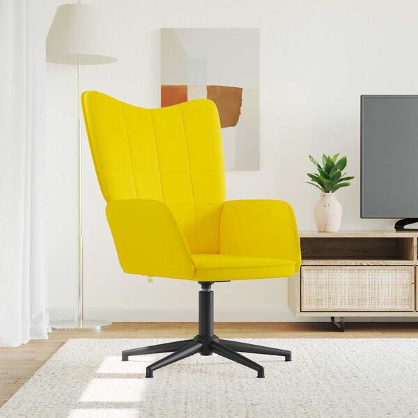 vidaXL Vilstol senapsgul tyg