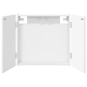 vidaXL Darttavla Sk&aring;p Vit 56 x 12 x 53,5 cm Konstruerat tr&auml;
