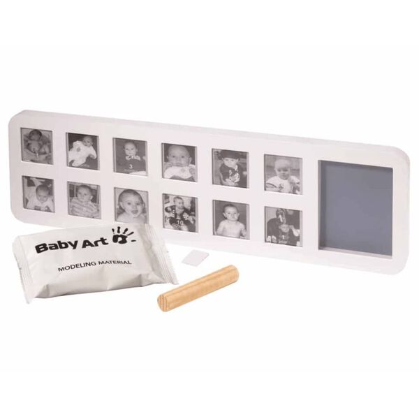 Baby Art My First Year Ram f&ouml;r avtryck och foton vit 34120085