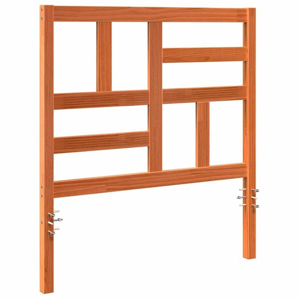 vidaXL Sänghuvugavel Vaxbrun 80,5 x 4 x 104 cm Massiv furu