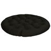 vidaXL Papasan-kudde VIANEN 100% Polyester Svart &Oslash; 120 x 12 cm