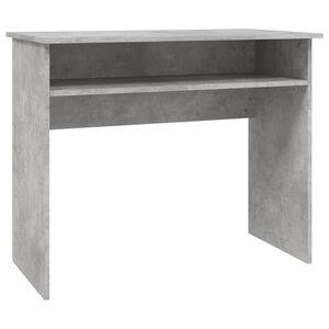 vidaXL Skrivbord betonggr&aring; 90x50x74 cm konstruerat tr&auml;
