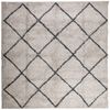 vidaXL Ryamatta PAMPLONA l&aring;ng lugg modern beige & antracit 200x200 cm