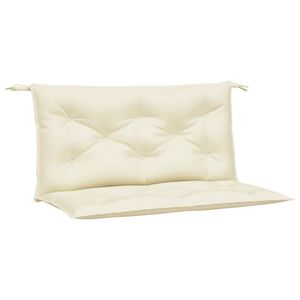 vidaXL B&auml;nkdynor f&ouml;r tr&auml;dg&aring;rden 2 st gr&auml;ddvit 100x50x7 cm oxfordtyg