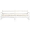 vidaXL Dagbädd utdragbar vit massiv furu 2x(90x200) cm