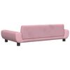 vidaXL Barnsoffa rosa 100x54x33 cm sammet
