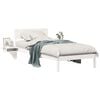 vidaXL S&auml;ngram med huvudgavel Vit 90 x 200 cm Massiv furu
