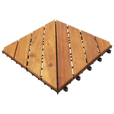 vidaXL Trall 20 st brun 30x30 cm massivt akaciaträ