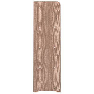 vidaXL Skohylla brun 90x24x81 cm konstruerat trä
