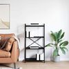 vidaXL Hyllsystem Svart Ek 40 x 30 x 85 cm Konstruerat tr&auml;