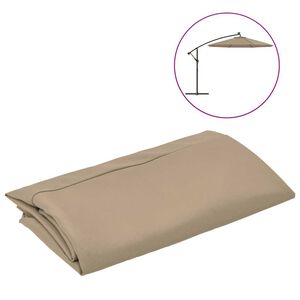 vidaXL Reservtyg f&ouml;r frih&auml;ngande parasoll taupe 300 cm
