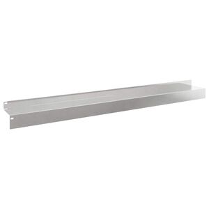 vidaXL Kant f&ouml;r gr&auml;smatta 10 st 100 x 10 x 8 cm St&aring;l Silver