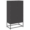 vidaXL Highboard svart 68x39x123 cm st&aring;l