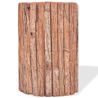 vidaXL Stängsel bark 1000x50 cm