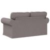 vidaXL Soffa Taupe 215 x 82 x 80 cm tyg