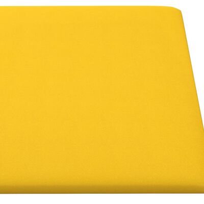 vidaXL Väggpaneler 12 st gul 60x30 cm sammet 2,16 m²