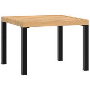 vidaXL Soffbord f&ouml;r tr&auml;dg&aring;rd svart 55x55x39,5 cm pulverlackerat st&aring;l