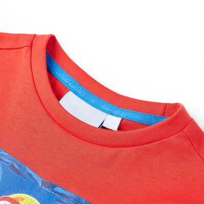 T-shirt med korta ärmar för barn röd 92