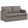 vidaXL Soffa 2 pcs Taupe 144 x 80 x 85 cm tyg