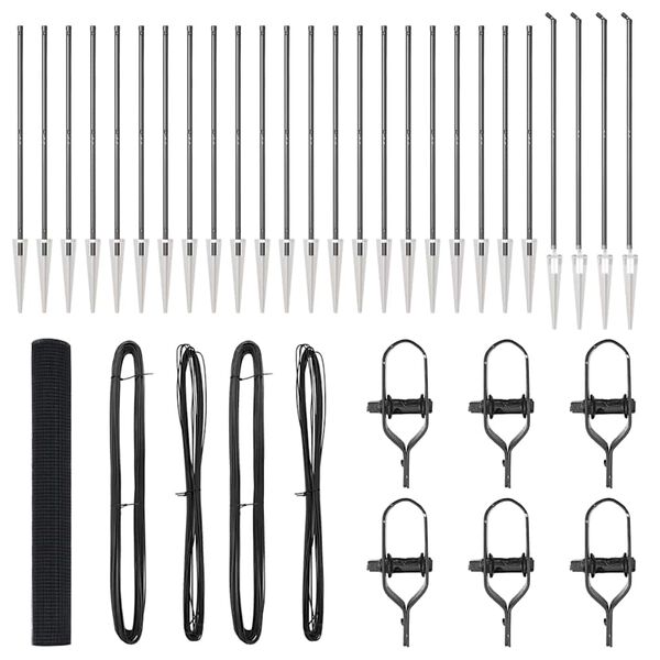 vidaXL St&auml;ngselstolpe Gr&aring; 50 x 1,4 m (16 x 16 mm mesh) St&aring;l och PVC