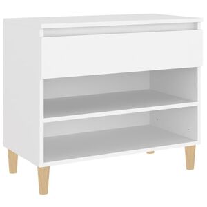vidaXL Skosk&aring;p vit 70x36x60 cm konstruerat tr&auml;