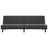 vidaXL B&auml;ddsoffa 2-sits svart konstl&auml;der