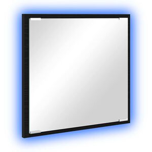 vidaXL LED Badrumsspegel Svart Ek 40 x 37 x 8.5 cm Konstruerat tr&auml;