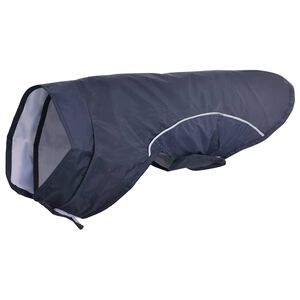 vidaXL Regnrock f&ouml;r hundar med reflexer polyester marinbl&aring; XXS