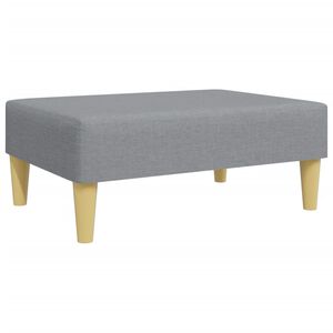 vidaXL Fotpall Ljusgr&aring; 77x55x31 cm tyg
