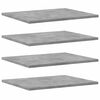 vidaXL Hyllplan 8 st betonggr&aring; 40x50x1,5 cm konstruerat tr&auml;