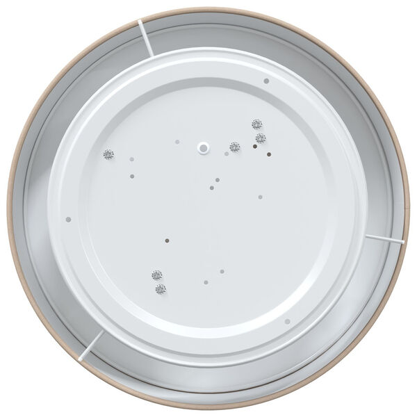 vidaXL Taklampa med str&aring;lkastare Taupe 38 x 38 x 13,5 cm tyg