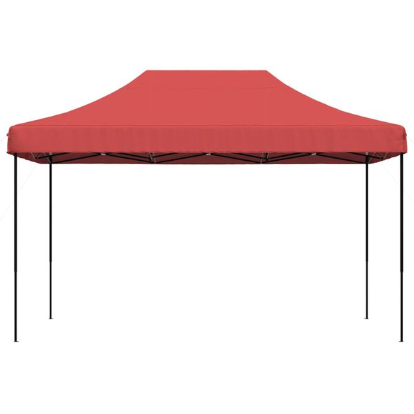 vidaXL Pop-Up hopfällbart partytält 440x292x315 cm vinröd