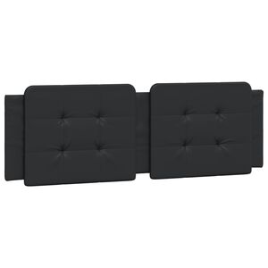 vidaXL Headboard Cushion "Zadar" Black 152 cm Faux Leather