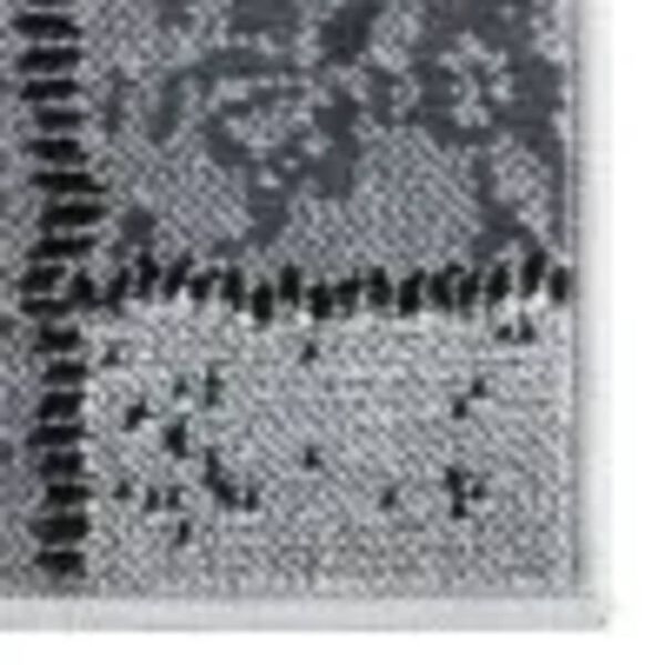 vidaXL G&aring;ngmatta gr&aring; BCF med blockm&ouml;nster 60x500 cm