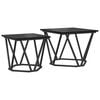 vidaXL Sidobordsset 2 st Svart Ek 50 x 50 x 40 cm