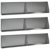 vidaXL St&ouml;dv&auml;gg 6 st 100 x 12 x 40 cm Galvaniserat st&aring;l Silver