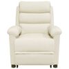 vidaXL Massagefåtölj med uppresningshjälp gräddvit sammet