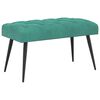 vidaXL B&auml;nk med knappar Turkos 80 x 40 x 46 cm Sammet