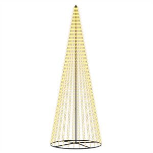 vidaXL LED Julgran EKENAS 385 cm 1148 LED-lampor Varmvit J&auml;rn Svart