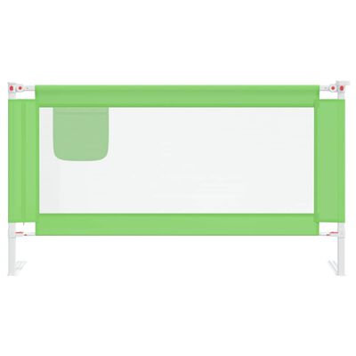 vidaXL Sängskena för barn grön 150x25 cm tyg