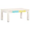 vidaXL Soffbord vit 110x60x45 cm massivt mangotr&auml;