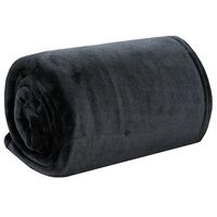 vidaXL Filt svart 130x170 cm polyester