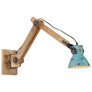 vidaXL V&auml;gglampa 25 W sliten bl&aring; 96x15x20 cm E27