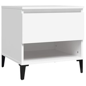 vidaXL S&auml;ngbord vit 50x46x50 cm konstruerat tr&auml;