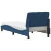 vidaXL Bed with Mattress Blue 80x200 cm Fabric
